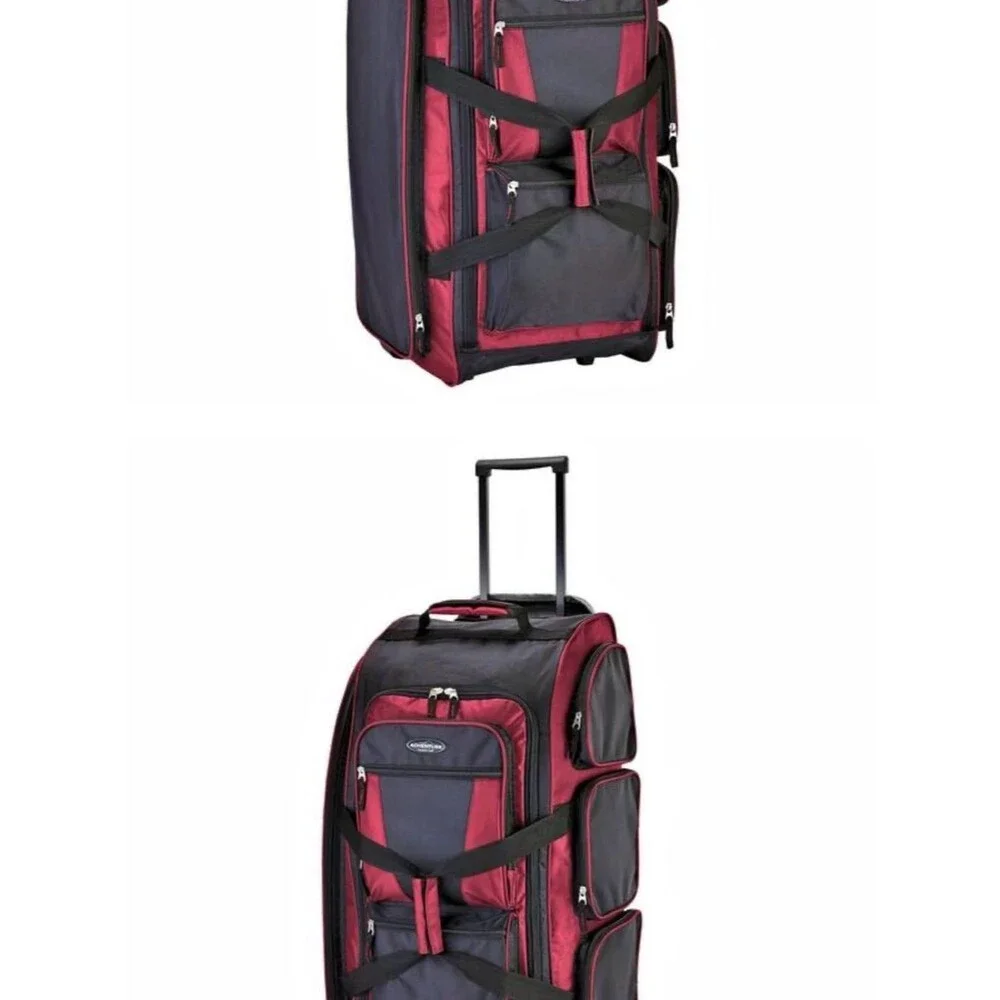 Travelers Club 30 in. Multi-Pocket Upright Rolling Duffel Bag luggage Handle